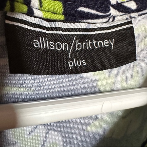 Allison Brittney Tropical Hawaiian Print Sleeveless Knee Length Dress Size 2X - Picture 5 of 7